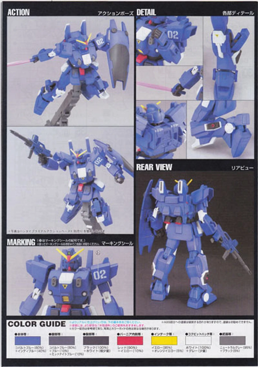 Bandai HGUC 077 Gundam RX-79BD-2 BLUE DESTINY 1/144 Scale Kit 4 Bandai HGUC 077 Gundam RX-79BD-2 BLUE DESTINY 1/144 Scale Kit - Image 4