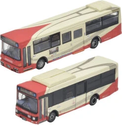 Tomytec Bus Collection Hokutetsu Group Integration Memorial Hokutetsu Kaga Bus/Hokutetsu Hakusan Bus 2 Bus Set (N Scale)
