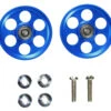 Tamiya 95315 Mini 4WD 19mm Alum Ball-Race Rollers HG LW (Ringless/Blue)