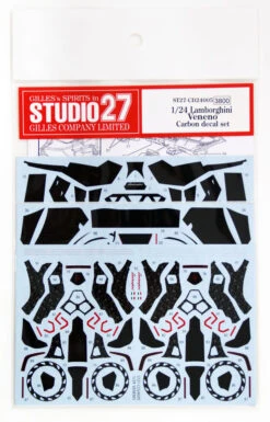 Studio27 ST27-CD24005 Lamborghini Veneno Carbon Decal Set For Fujimi 1/24