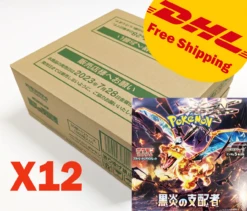 [FREE SHIPPING] Pokemon TCG Scarlet & Violet Booster Box - Ruler Of The Black Flame SV3 (12 BOX FULL CASE SET)
