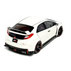Ebbro 81066 Honda CIVIC TYPE R 2015 (Japanese License Plate) ChampionShip White 1/18 Scale -Model Toys 2 99893.1496133653