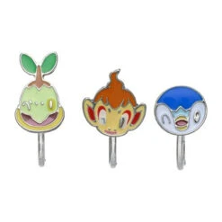 Pokemon Center Original Accessory Earrings 68 Turtwig Chimchar Piplup