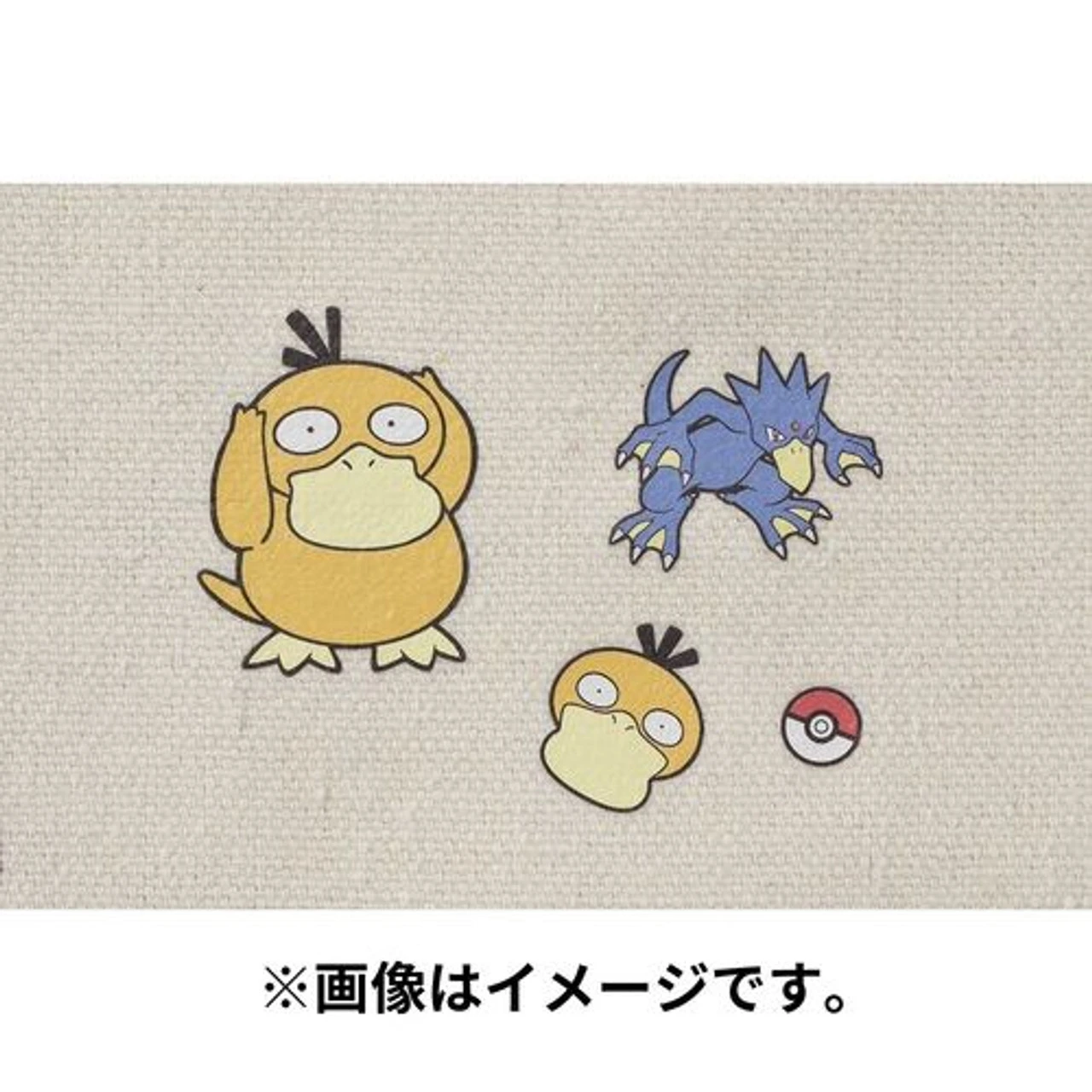 Pokemon Center Original Irodo Fabric Transfer Sticker - Psyduck Golduck 3 Pokemon Center Original Irodo Fabric Transfer Sticker - Psyduck Golduck - Image 3