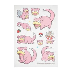 Pokemon Center Original Irodo Fabric Transfer Sticker - Slowbro Slowking