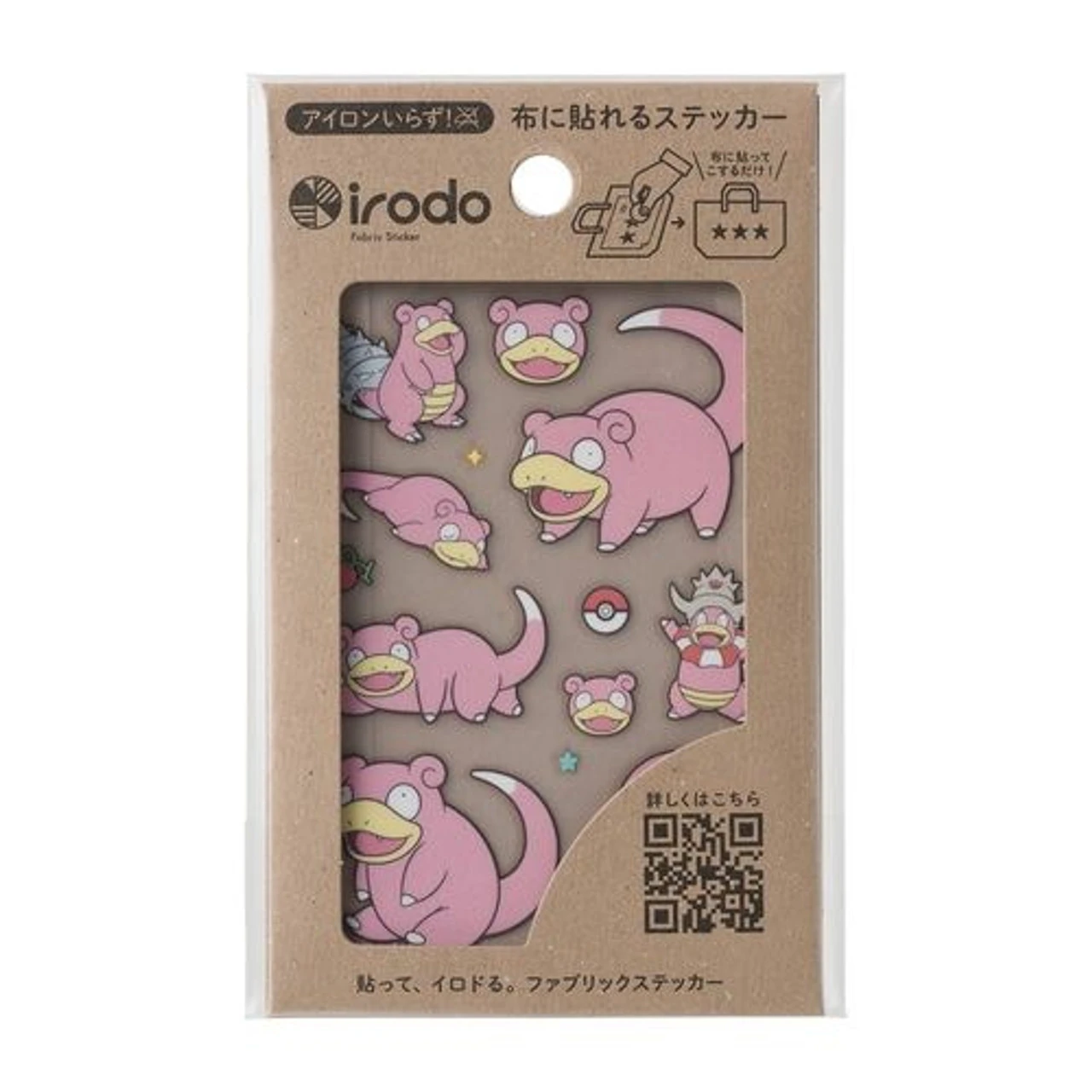 Pokemon Center Original Irodo Fabric Transfer Sticker - Slowbro Slowking 2 Pokemon Center Original Irodo Fabric Transfer Sticker - Slowbro Slowking - Image 2