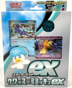 Pokemon Card Game TCG Scarlet & Violet Starter Set Ex - Quaxly & Mimikyu Ex
