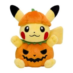 Pokemon Center Original Plush Doll Halloween Pumpkin Pikachu