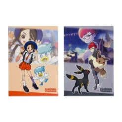 Pokemon Center Original A4 Clear File Set Of 2 - Juliana & Penny (Pokemon Trainers)