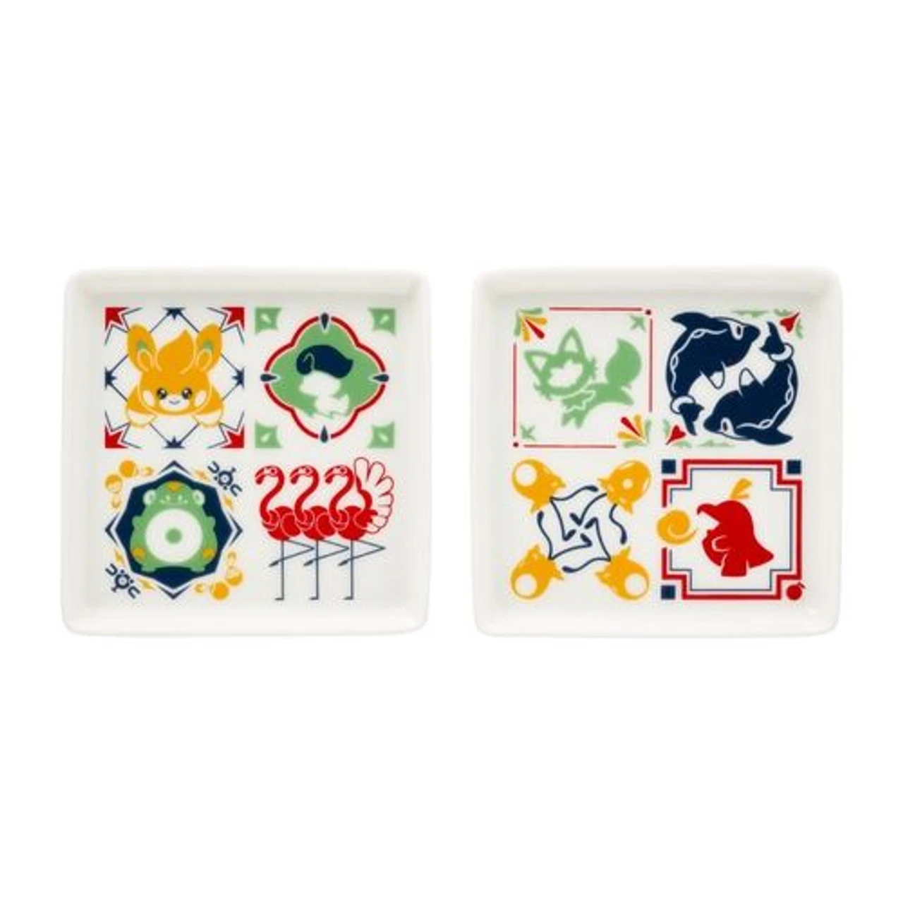 Pokemon Center Original Mini Square Plate (Set Of 2) - Paldea Tile 1 Pokemon Center Original Mini Square Plate (Set Of 2) - Paldea Tile