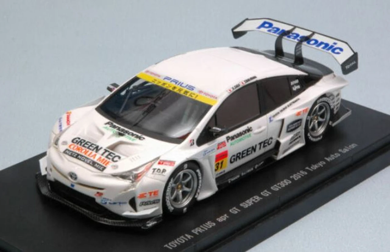 Ebbro 45412 TOYOTA PRIUS Apr GT GT300 Tokyo Auto Salon No.31 (White) 1/43 Scale 3 Ebbro 45412 TOYOTA PRIUS Apr GT GT300 Tokyo Auto Salon No.31 (White) 1/43 Scale - Image 3