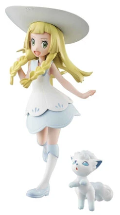 MegaHouse G.E.M. Series Pokemon Lillie & Snowy (Alola Vulpix) Figure
