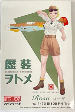 Fine Molds 1/35 Rekiso Otome Rosa With 1/72 BF109 F-4 Trop Plastic Model
