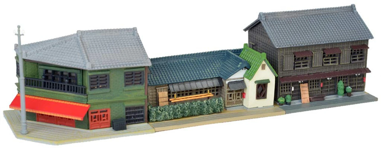 Tomytec (Building 166) Town Set B (Ranch Home/ Wooden Factory & Corner Restaurant) (N Scale) 4 Tomytec (Building 166) Town Set B (Ranch Home/ Wooden Factory & Corner Restaurant) (N Scale) - Image 4