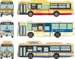 Tomytec Bus Collection Yokohama Station West Exit Bus Terminal Set A 3 Bus Set (N Scale)