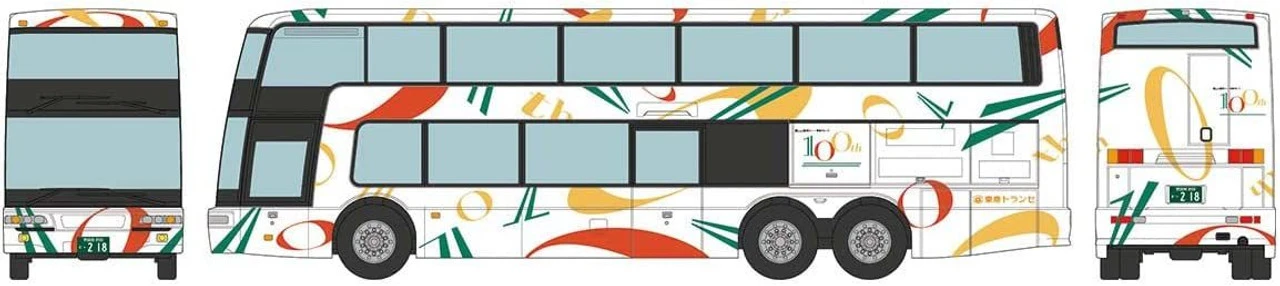 Tomytec Bus Collection Tokyu Transce Mitsubishi Fuso Aero King Open Top Bus (Tokyu Group 100th Anniversary Wrapping) (N Scale) 1 Tomytec Bus Collection Tokyu Transce Mitsubishi Fuso Aero King Open Top Bus (Tokyu Group 100th Anniversary Wrapping) (N Scale)