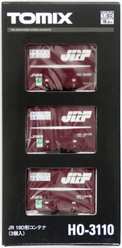 Tomix HO-3110 Type 19D Containers (3 Pieces) (HO Scale)