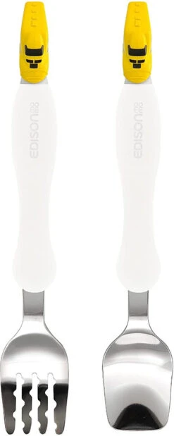 Popondetta EDISON Mama Fork & Spoon ’Doctor Yellow’ For Children