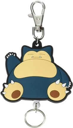 SK JAPAN Pokemon Rubber Reel Keychain Snorlax