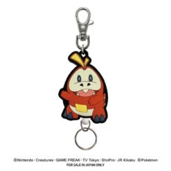 Pokemon Center Original Rubber Reel Key Chain Fuecoco