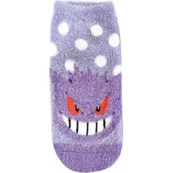 Pokemon Center Original Fluffy Socks MokoMoko Polkadot Gengar (23~25cm)