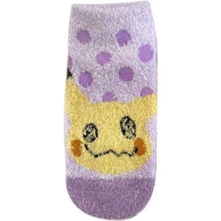 Pokemon Center Original Fluffy Socks MokoMoko Polkadot Mimikyu (23~25cm)