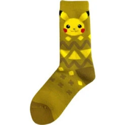 Pokemon Center Original Poka Poka Room Socks Pikachu Triangle (23~25cm)