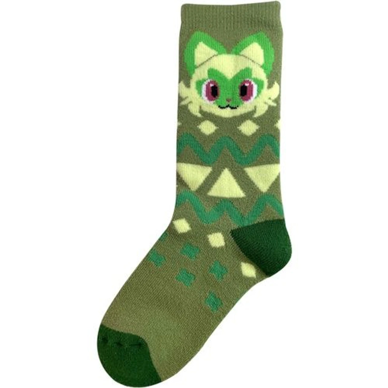 Pokemon Center Original Poka Poka Room Socks Sprigatito Triangle (23~25cm) 1 Pokemon Center Original Poka Poka Room Socks Sprigatito Triangle (23~25cm)