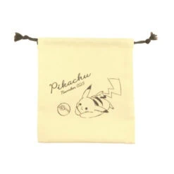 Pokemon Center Original Drawstring Pouch "Pikachu Number025" Yellow