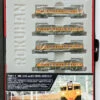 Rokuhan T001-1 JNR Series 113 Suburban Train Shonan Color 4 Cars Set (Z Scale)