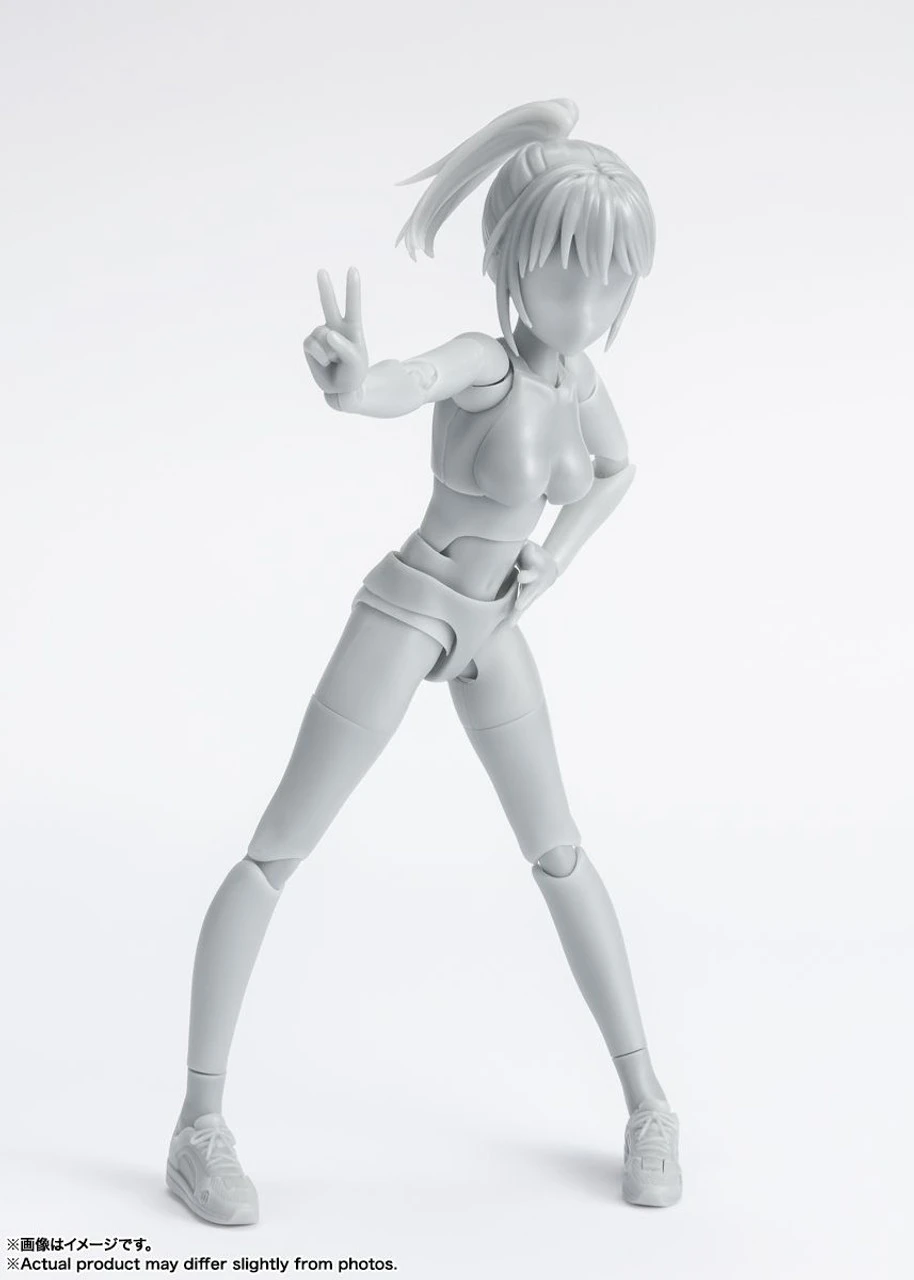 Bandai S.H. Figuarts Body-chan School Life Edition DX SET Figure (Gray Color Ver.) 4 Bandai S.H. Figuarts Body-chan School Life Edition DX SET Figure (Gray Color Ver.) - Image 4