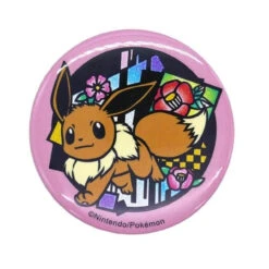 Pokemon Center Original Glitter Tin Badge Eevee