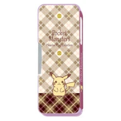 Showa Note Pokemon Center Double-sided Open Pencil Case Tartan Pattern