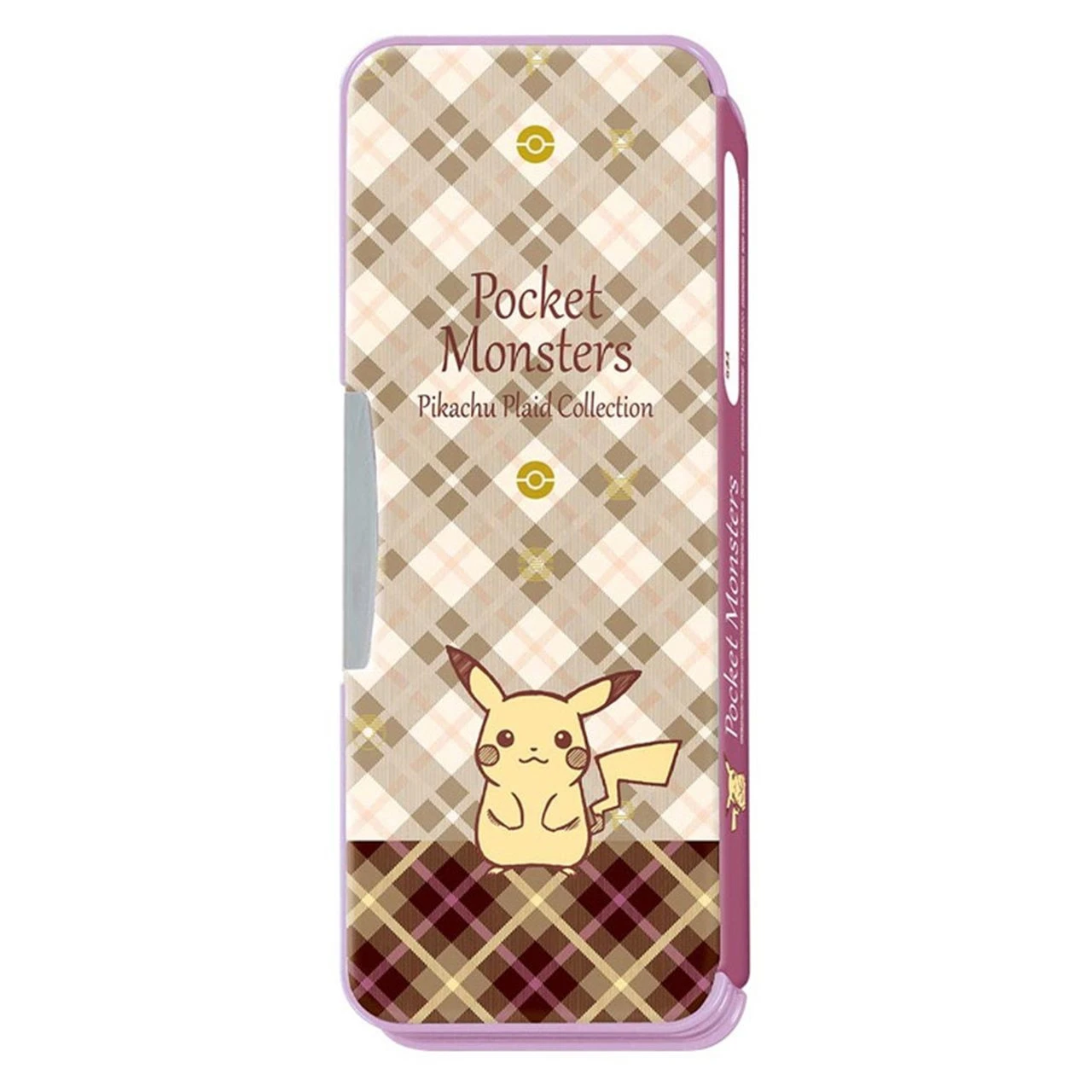 Showa Note Pokemon Center Double-sided Open Pencil Case Tartan Pattern 1 Showa Note Pokemon Center Double-sided Open Pencil Case Tartan Pattern