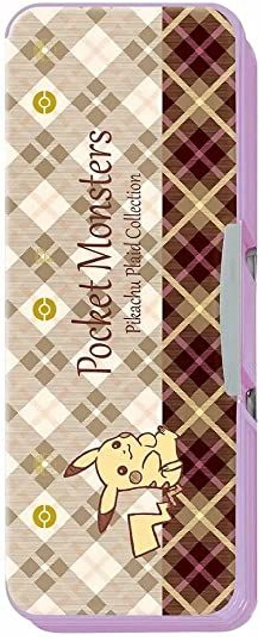 Showa Note Pokemon Center Double-sided Open Pencil Case Tartan Pattern 2 Showa Note Pokemon Center Double-sided Open Pencil Case Tartan Pattern - Image 2