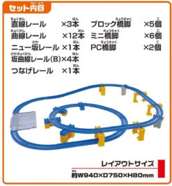Takara Tomy Pla-Rail Let's Enjoy Two Types Of Slopes! Three-dimensional Climbing Rail Kit -Model Toys 4904810167860 fe4b33a0932adfce84d31a9af0891bf1 43492.1616639543