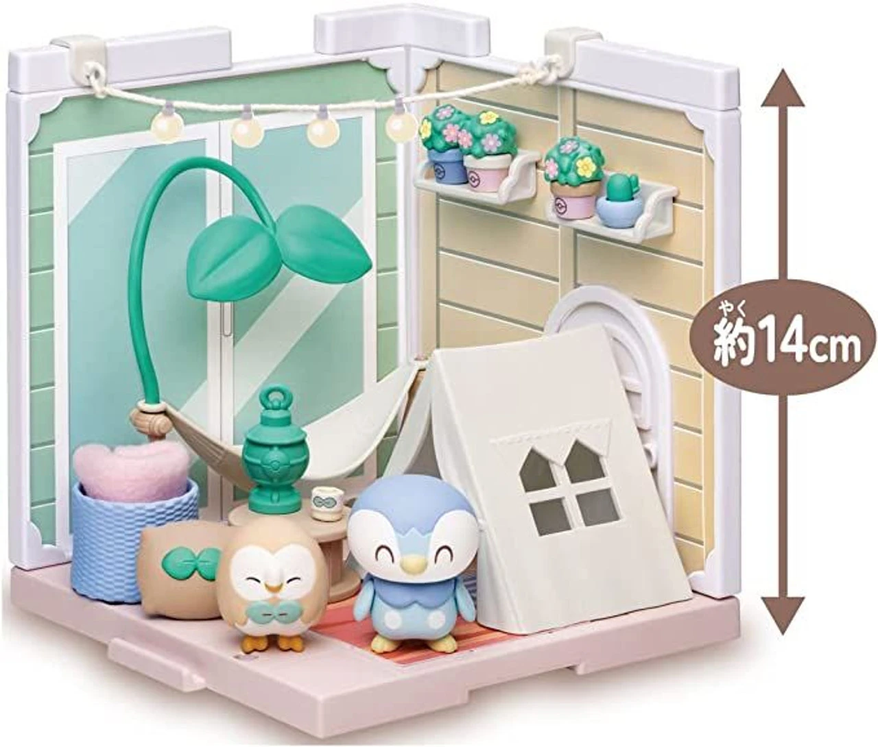 Takara Tomy Pokemon Pokepeace House Veramping Terrace Mokuroh & Piplup 6 Takara Tomy Pokemon Pokepeace House Veramping Terrace Mokuroh & Piplup - Image 6