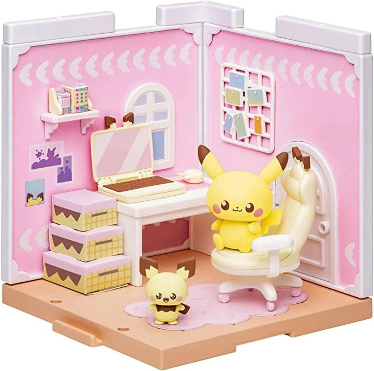Takara Tomy Pokemon Pokepeace House Hobby Room Pichu & Pikachu 1 Takara Tomy Pokemon Pokepeace House Hobby Room Pichu & Pikachu
