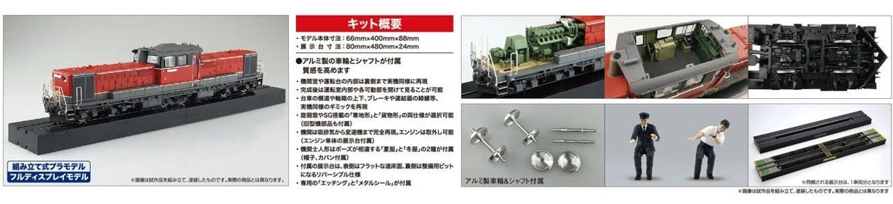 Aoshima 09987 Train Museum OJ Series #03 Diesel Locomotive DD51 Renewed 1/45 14 Aoshima 09987 Train Museum OJ Series #03 Diesel Locomotive DD51 Renewed 1/45 - Image 14