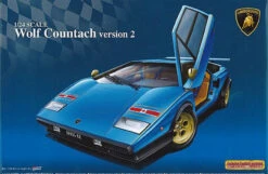 Aoshima The Super Car 1/24 Lamborghini Wolf Countach Version 2 Plastic Model