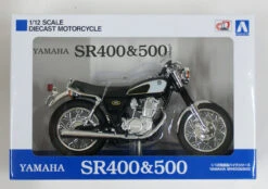 Aoshima Skynet 05856 YAMAHA SR400&500 Glittering Black 1/12 Scale Finished Model