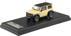 Aoshima SKYNET 1/64 Suzuki Jimny Sierra Mini Car Chiffon Ivory Metallic Finished Diecast Model