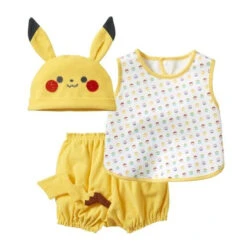 Pokemon Center Original Monpoke Gift Set (Apron Suit & Hat) - Pikachu