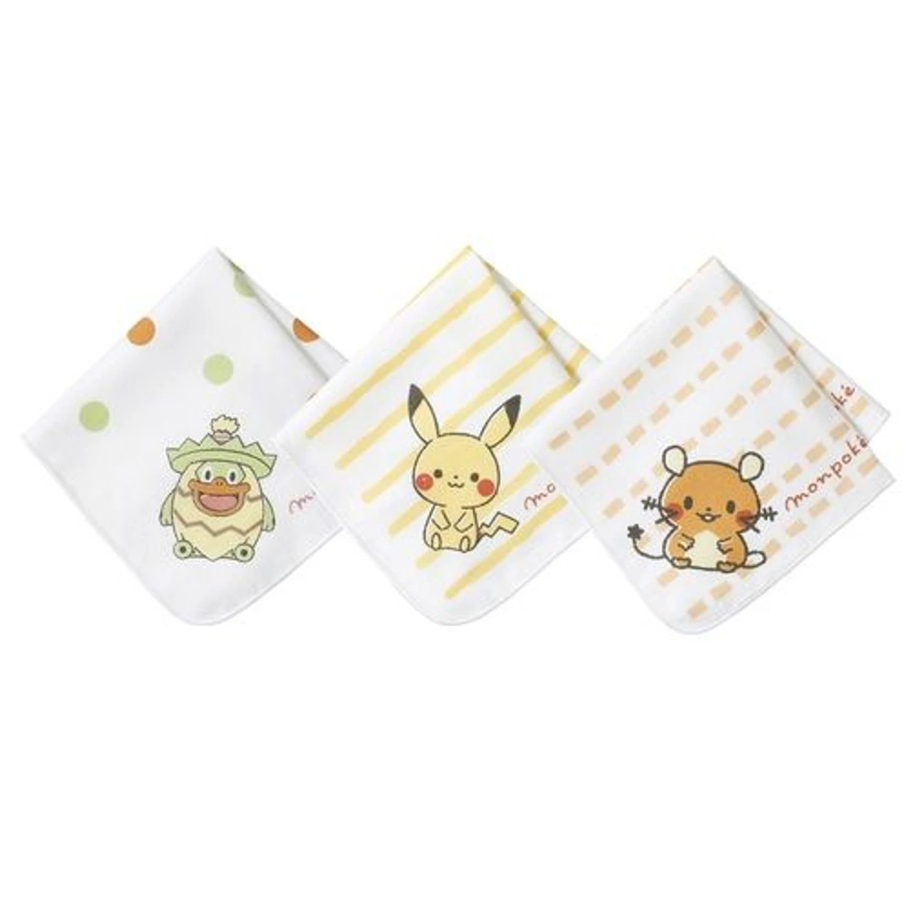 Pokemon Center Original Monpoke Gauze Handkerchief 3 Pieces Set 2 Pokemon Center Original Monpoke Gauze Handkerchief 3 Pieces Set - Image 2