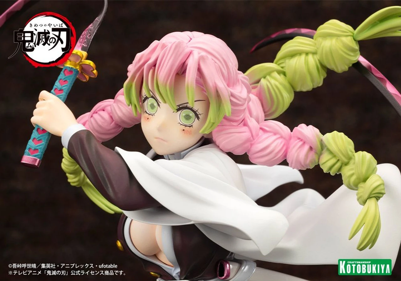 Kotobukiya ARTFX J Mitsuri Kanroji 1/8 Figure (Demon Slayer: Kimetsu No Yaiba) 8 Kotobukiya ARTFX J Mitsuri Kanroji 1/8 Figure (Demon Slayer: Kimetsu No Yaiba) - Image 8