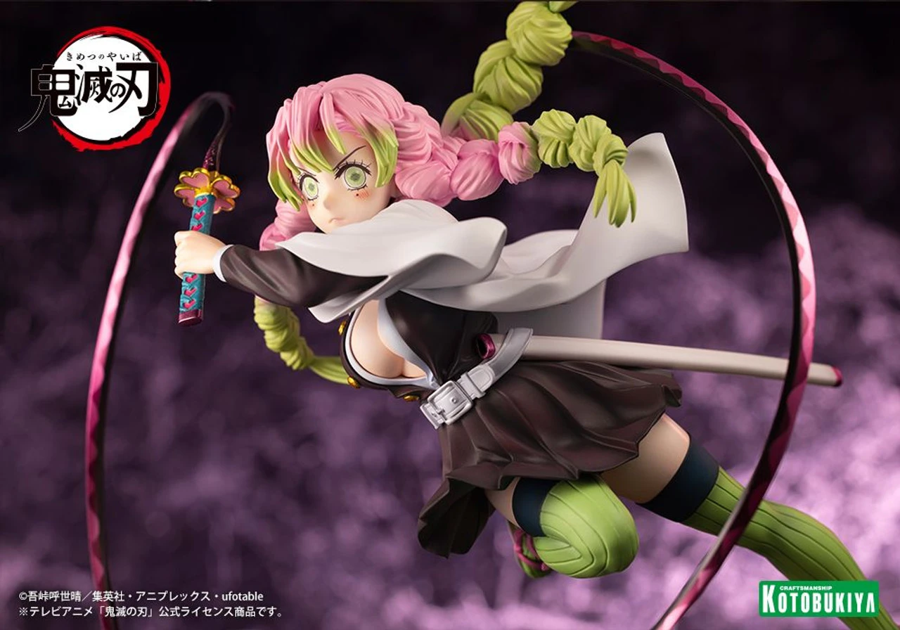 Kotobukiya ARTFX J Mitsuri Kanroji 1/8 Figure (Demon Slayer: Kimetsu No Yaiba) 10 Kotobukiya ARTFX J Mitsuri Kanroji 1/8 Figure (Demon Slayer: Kimetsu No Yaiba) - Image 10