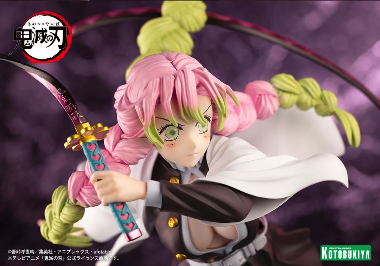 Kotobukiya ARTFX J Mitsuri Kanroji 1/8 Figure (Demon Slayer: Kimetsu No Yaiba) 9 Kotobukiya ARTFX J Mitsuri Kanroji 1/8 Figure (Demon Slayer: Kimetsu No Yaiba) - Image 9