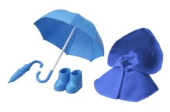Kotobukiya ADE06 Cu-poche Extra Rainy Day's Coat And Umbrella Set Blue -Model Toys 4934054183418 1 55188.1497584403