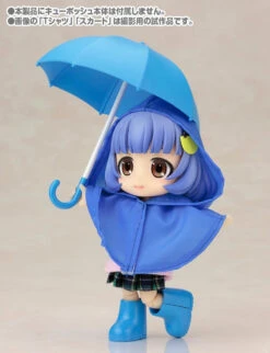 Kotobukiya ADE06 Cu-poche Extra Rainy Day's Coat And Umbrella Set Blue -Model Toys 4934054183418 4 51850.1497584403