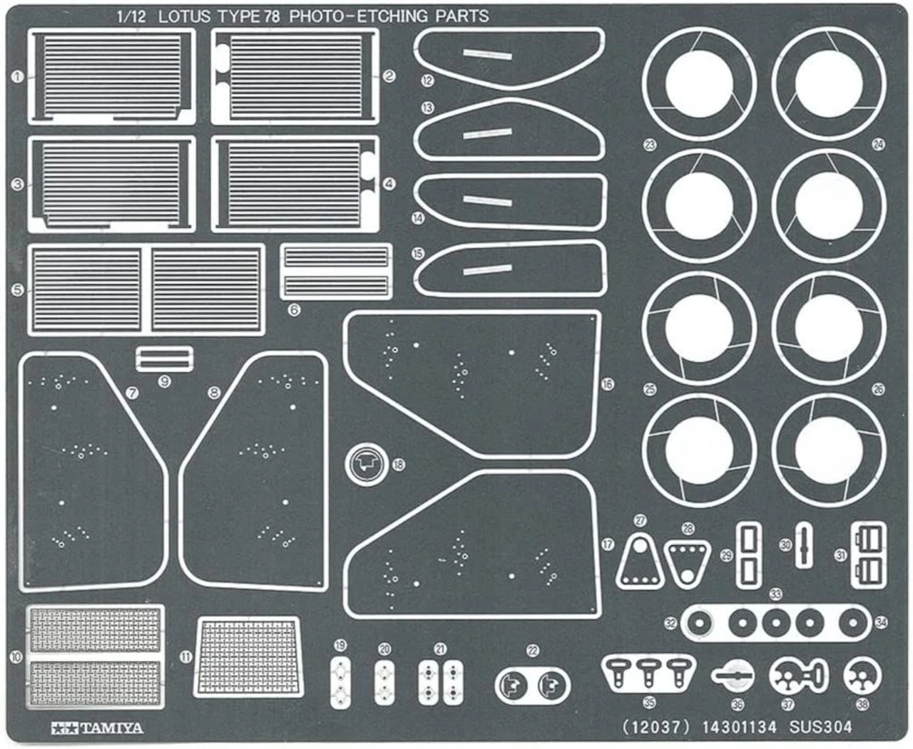 Tamiya 1/12 Lotus Type 78 W/Photo Etched Parts Plastic Model 11 Tamiya 1/12 Lotus Type 78 W/Photo Etched Parts Plastic Model - Image 11